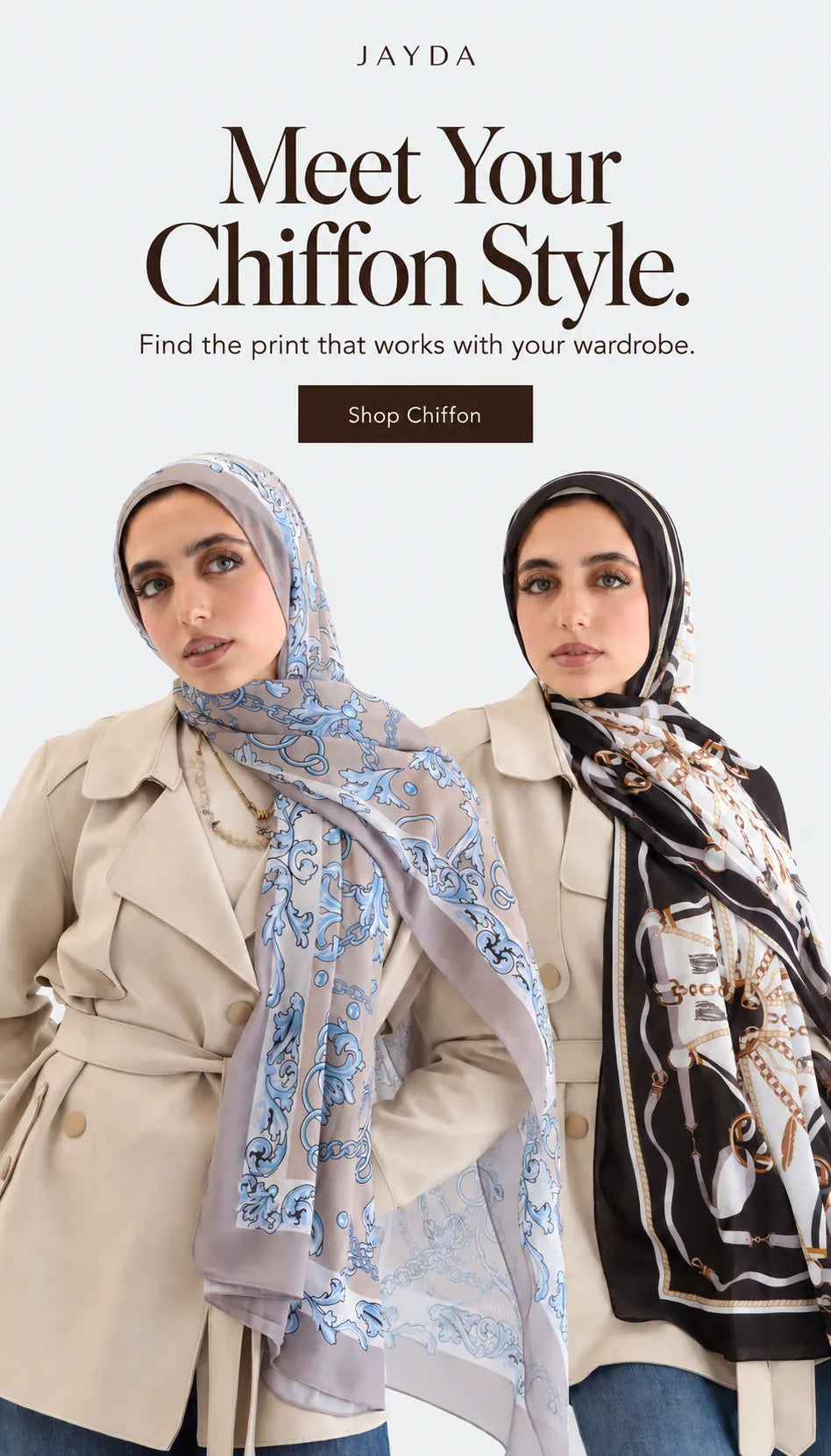 JAYDA Chiffon Scarves